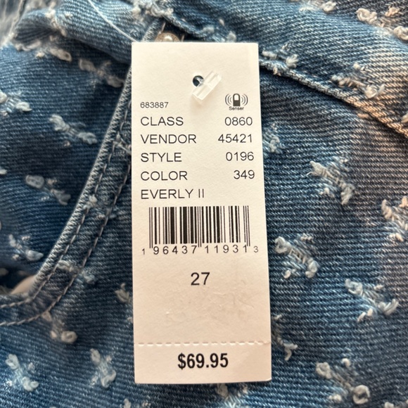 NWT Pacsun Dad Jeans size 27 distressed pattern - Picture 6 of 6